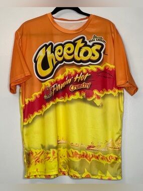 Men’s 'Flamin' Hot Graphic Tee - Orange/Yellow